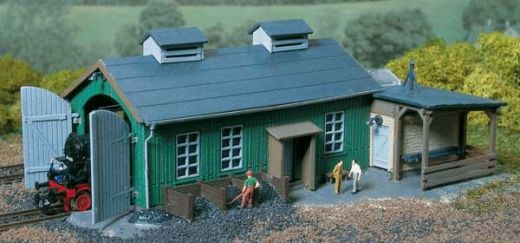 Auhagen 13286 Lokschuppen einständig (Spur TT)