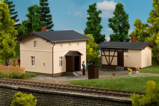 Auhagen 13347 Bahnwärterwohnhaus mit Nebeng