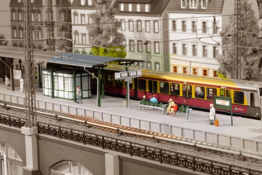 Auhagen 13356 TT S-Bahn Bahnsteigausst. (Spur TT)