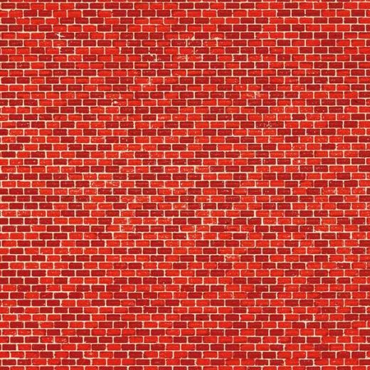 Auhagen 50104 Dekorpappen Ziegelmauer rot