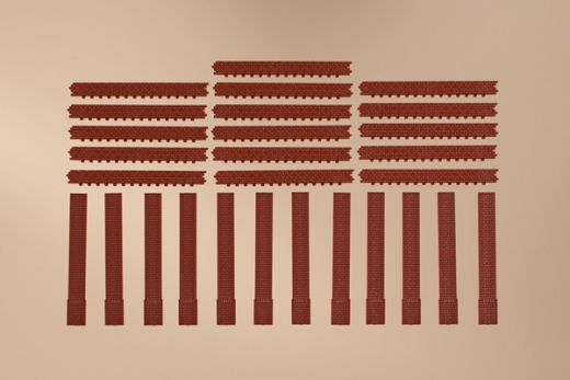 Auhagen 80410 Säulen kurz und Ziegelfriese (Spur H0)