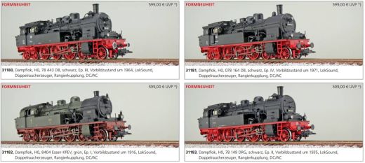 ESU 31183 Dampflok, H0, T18, 78 149 DRG (Spur H0)