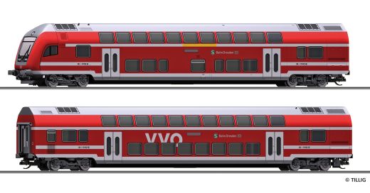 Tillig 1088 Doppelstockwg.set, DBAG, Ep.V (Spur TT)