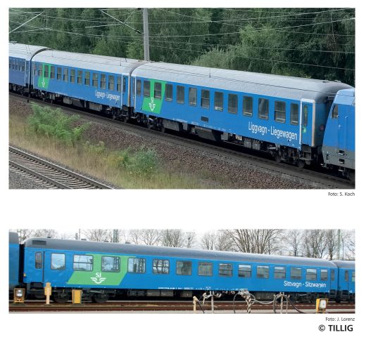 Tillig 1102 Reisezugwagenset, RAG, Ep.VI (Spur TT)