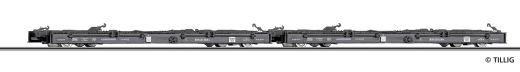 Tillig 15973 Rollwagenset (Rf4) H0m, DR, E (Spur H0m)