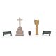 Busch 1089 Ort der Stille H0 (Spur H0)