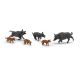 Busch 1127 6 Wildschweine H0 (Spur H0)