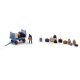 Busch 79910 Action Set: Bahnsteigkarre be (Spur H0)