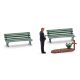 Busch 8883 A-Set: Besuch am Grab TT (Spur TT)