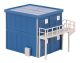 Faller 130134 4 Baucontainer, blau (Spur H0)