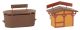 Faller 134002 2 Weihnachtsmarktbuden mit be (Spur H0)
