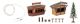 Faller 134006 2 Weihnachtsmarktbuden mit be (Spur H0)
