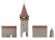 Faller 232171 Altstadtturm mit Mauer (Spur N)
