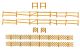 Faller 272407 Weide- und Jägerzaun, 249 mm/ (Spur N)