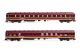 Hornby HN4300 Euro-Express, 2er-Set Reisezugwg, (ex T (Spur N)