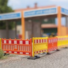 Busch 1108 Schrankenzaun gelb/orange H0 (Spur H0)