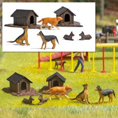 Busch 1197 Hunde-Set H0 (Spur H0)