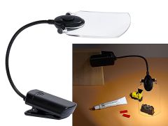Busch 1298 LED-Klemmlampe m.Lupe (Spur H0)