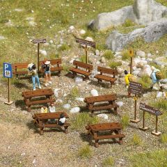 Busch 1484 Wald-Sitzgarnitur H0 (Spur H0)