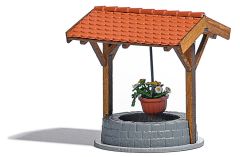 Busch 1524 Brunnen m. Blumen H0 (Spur H0)