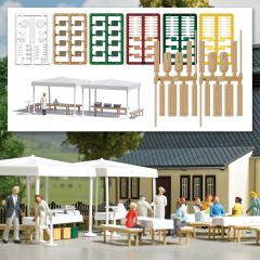 Busch 1830 Catering-Set mit Koch H0 (Spur H0)