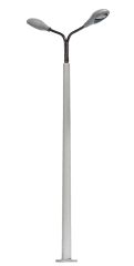 Busch 4158 Betonmast mit 2 Lampen H0 (Spur H0)