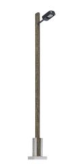 Busch 4159 Lampe mit Holzmast H0 (Spur H0)