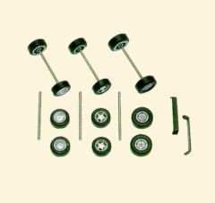 Busch 49950 SET: Sportfelgen + Reifen (Spur H0)