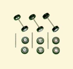 Busch 49951 SET: Felgen mit Reifen (Spur H0)