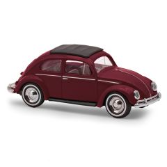 Busch 52991 VW Käfer m. Ovalfenster, Wein (Spur H0)