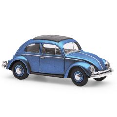 Busch 52996 VW Käfer m. Ovalfenster, Blau (Spur H0)