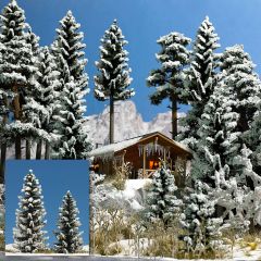 Busch 6152 2 Schnee-Fichten, 90/120 mm (Spur H0)