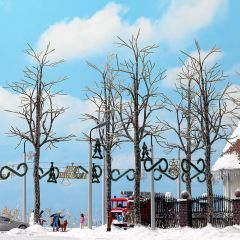 Busch 6158 4 winterl.Platanen H0 (Spur H0)