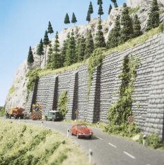 Busch 7031 Mauer mit Stützpfeiler H0 (Spur H0)