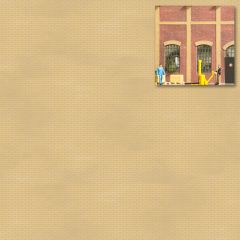 Busch 7446 2 Dekoplatten »Ziegelwand he (Spur H0)