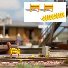 Busch 7778 M-Set:Hemmschuhe m.Ständer H0 (Spur H0)