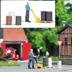 Busch 7809 A-Set:Hubwagen H0 (Spur H0)