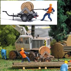Busch 7836 A-Set: Kabelzieher H0 (Spur H0)