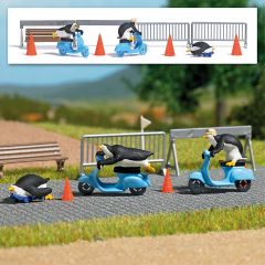 Busch 7925 A-Set: Pinguine Rollerfahrt H (Spur H0)