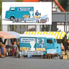 Busch 7990 A-Set: Fischhändler H0 (Spur H0)