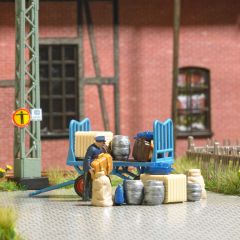 Busch 79910 Action Set: Bahnsteigkarre be (Spur H0)