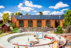 Faller 120281 Ringlokschuppen mit 12°-Teilu (Spur H0)