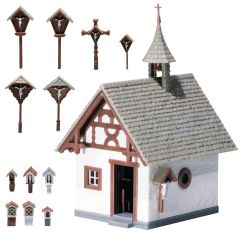 Faller 130235 Kapelle mit Wegkreuzen (Spur H0)