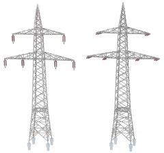 Faller 130898 2 Freileitungsmasten (110 kV) (Spur H0)