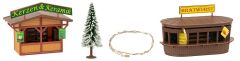 Faller 134002 2 Weihnachtsmarktbuden mit be (Spur H0)
