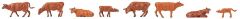 Faller 151919 8 Angler Rinder (Spur H0)
