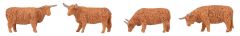 Faller 151926 Hochlandrinder, rot (Spur H0)
