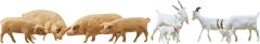 Faller 154008 8 Ziegen + 7 Schweine (Spur H0)