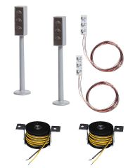 Faller 161656 2 LED-Ampeln mit Stopp-Stelle (Spur H0)