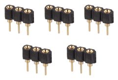 Faller 163602 5 Ladebuchsen, umspritzt (Spur H0)